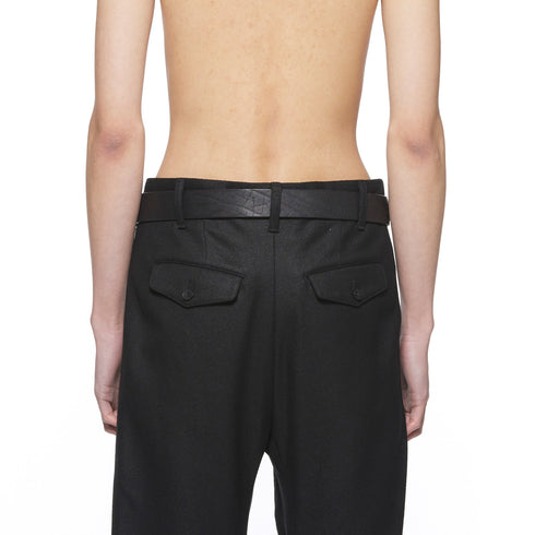 JULIUS 917ACU22 Black / Leather Belt